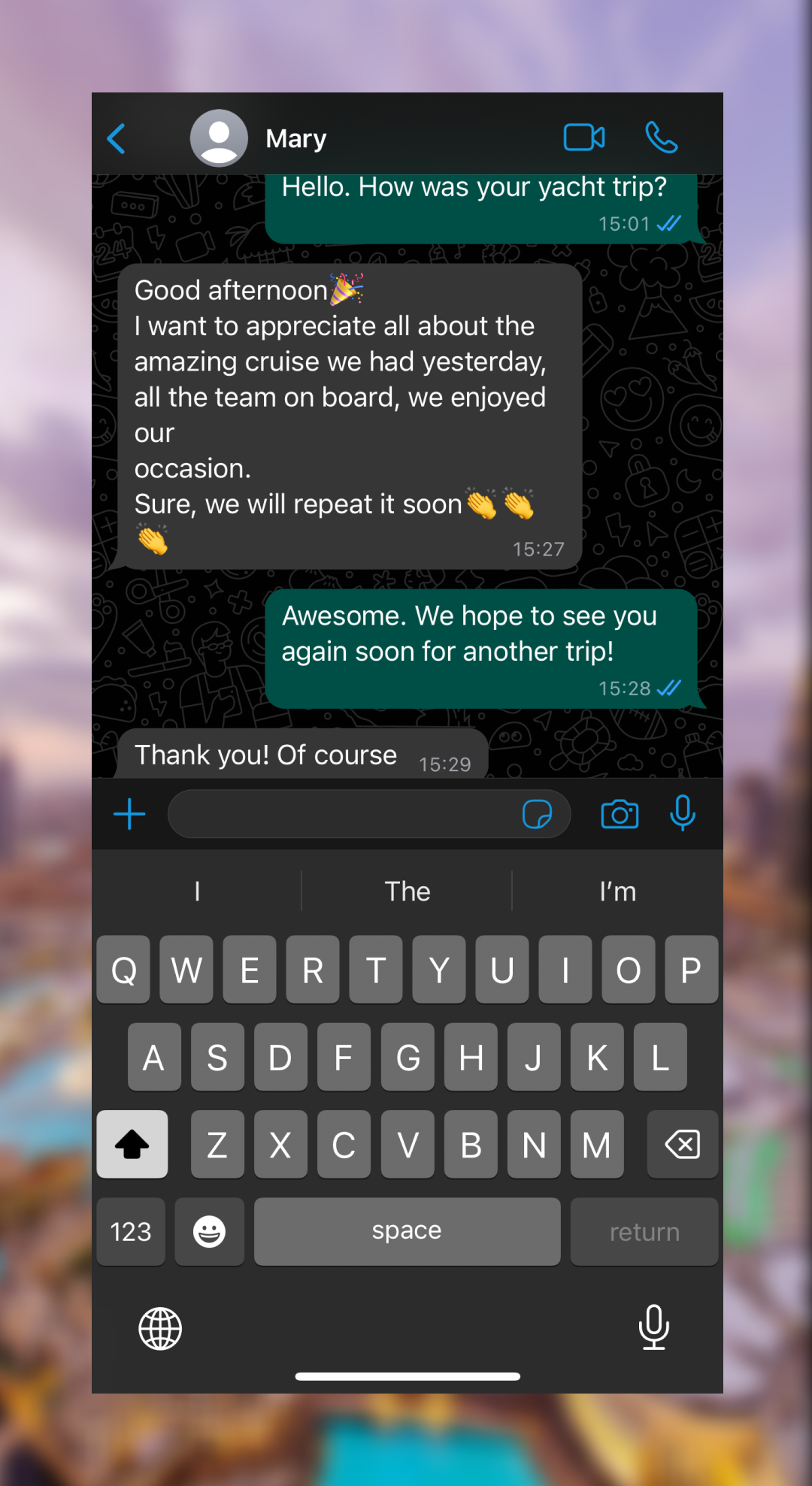 SeaLux guest WhatsApp review