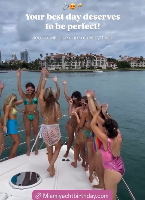 SeaLux Miami guest Instagram story